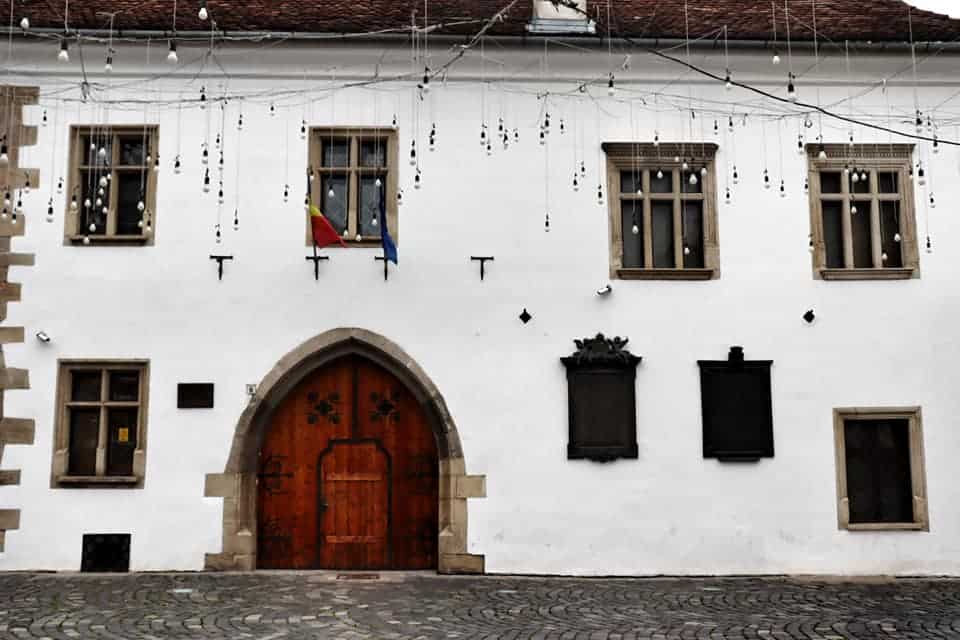Matthias Corvinus House in PIata Muzeului in Cluj