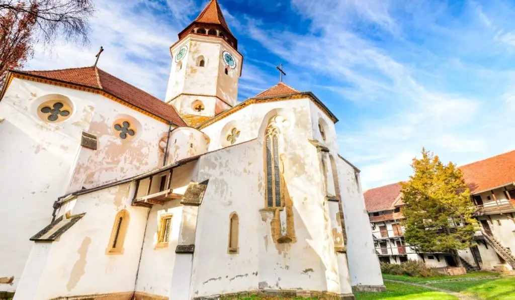 Prejmer fortified church, one of the seven listed UNESCO fortified churches of Transylvania.