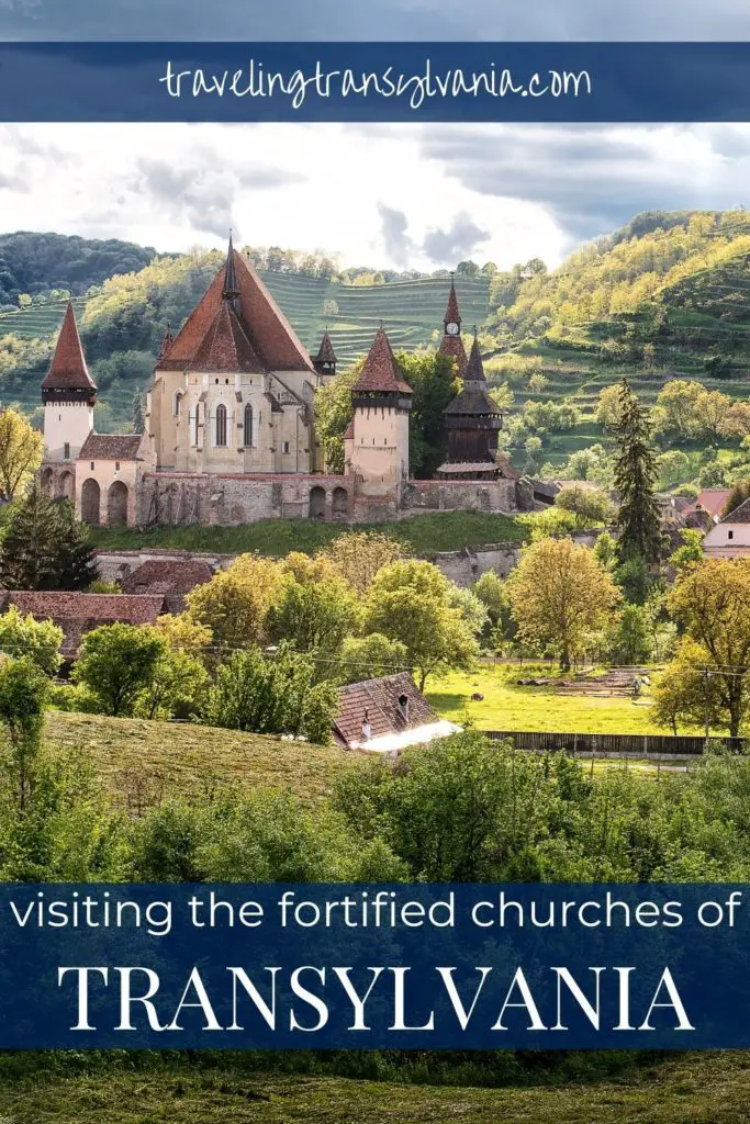 Pinterest graphic - Visiting the Fortified Churches of Transylvania