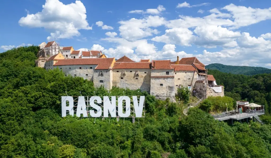 Rasnov fortress in the clouds, one of the best day trips from Brasov.