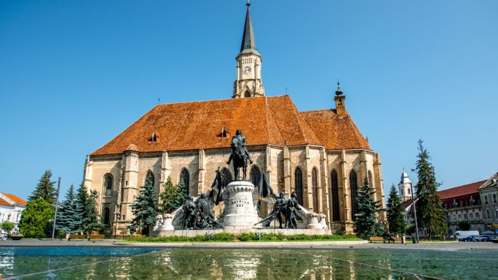 St. Michael's Church in Cluj-Napoca, Romania.