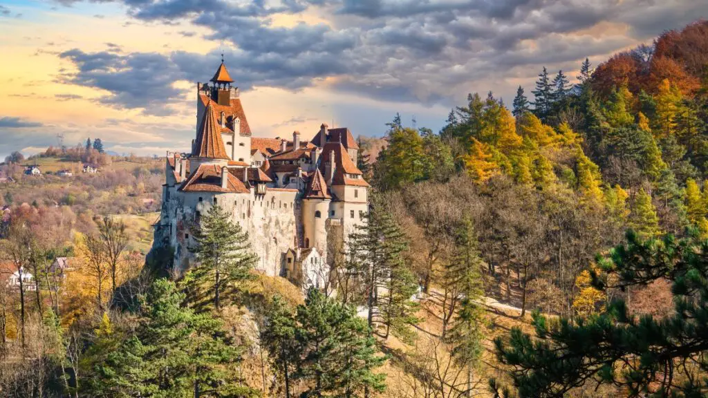 Bran Castle in Autumn; Dracula's Castle, Halloween in Transylvania