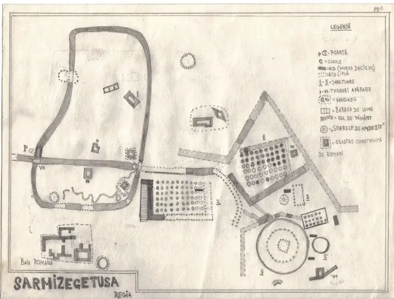 Sarmizegetusa Regia map