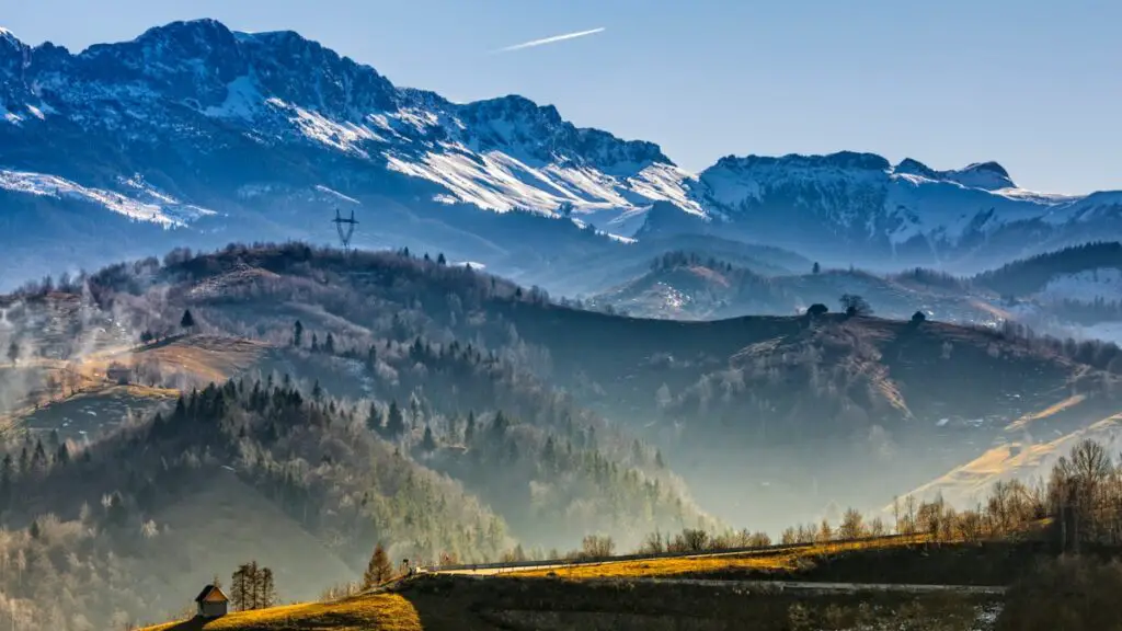 Mystical Bucegi Mountains in Brasov county, Romania