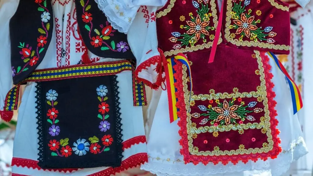 Little girls clothing from the region of Maramures, Romania
