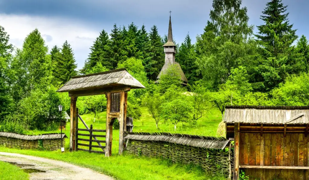 Country landscape in Maramures, Romania, where you can find the best tuica
