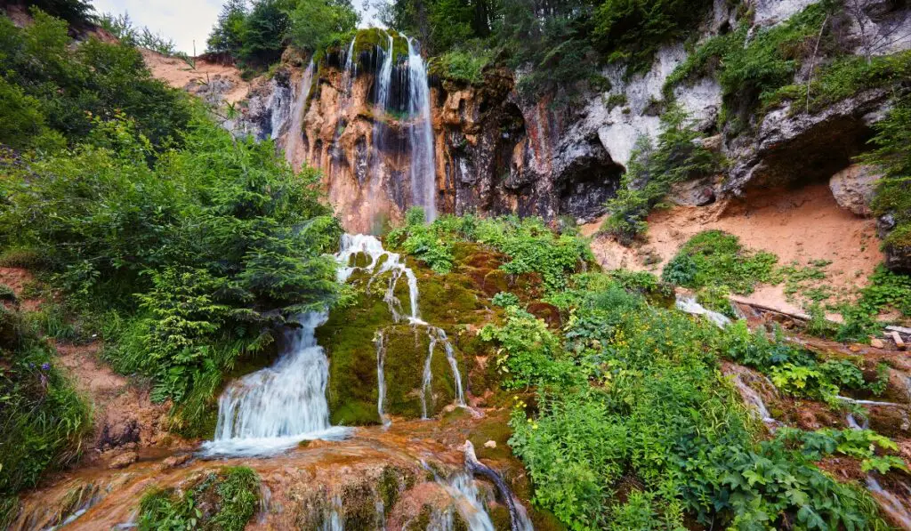 Pisoaia Waterfall in Apuseni, Romania