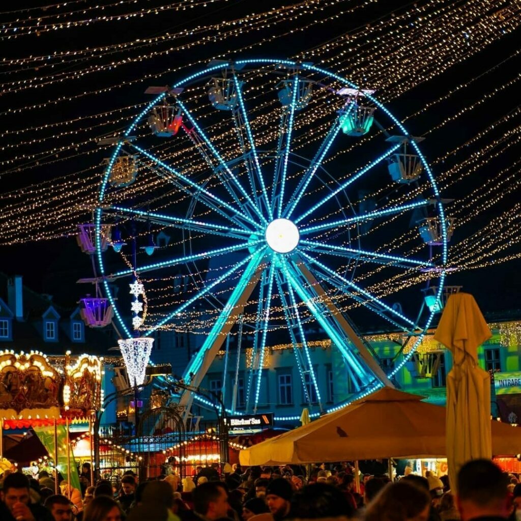 Ferris wheel at Sibiu Christmas market