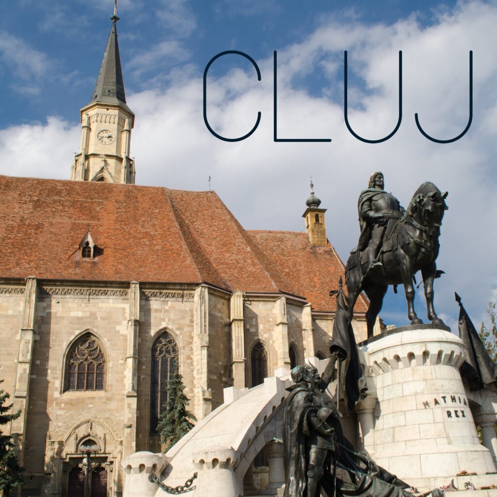 Image of Cluj Napoca with text 'Cluj'