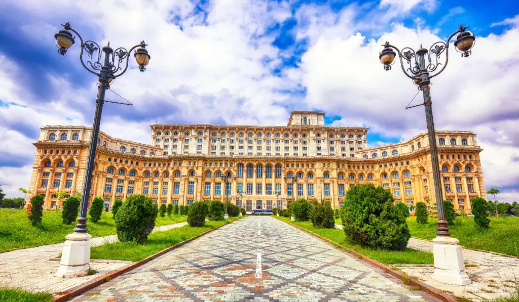 Palace of Parliament in Buchares,t the first stop on your Romania 7 day itinerary.